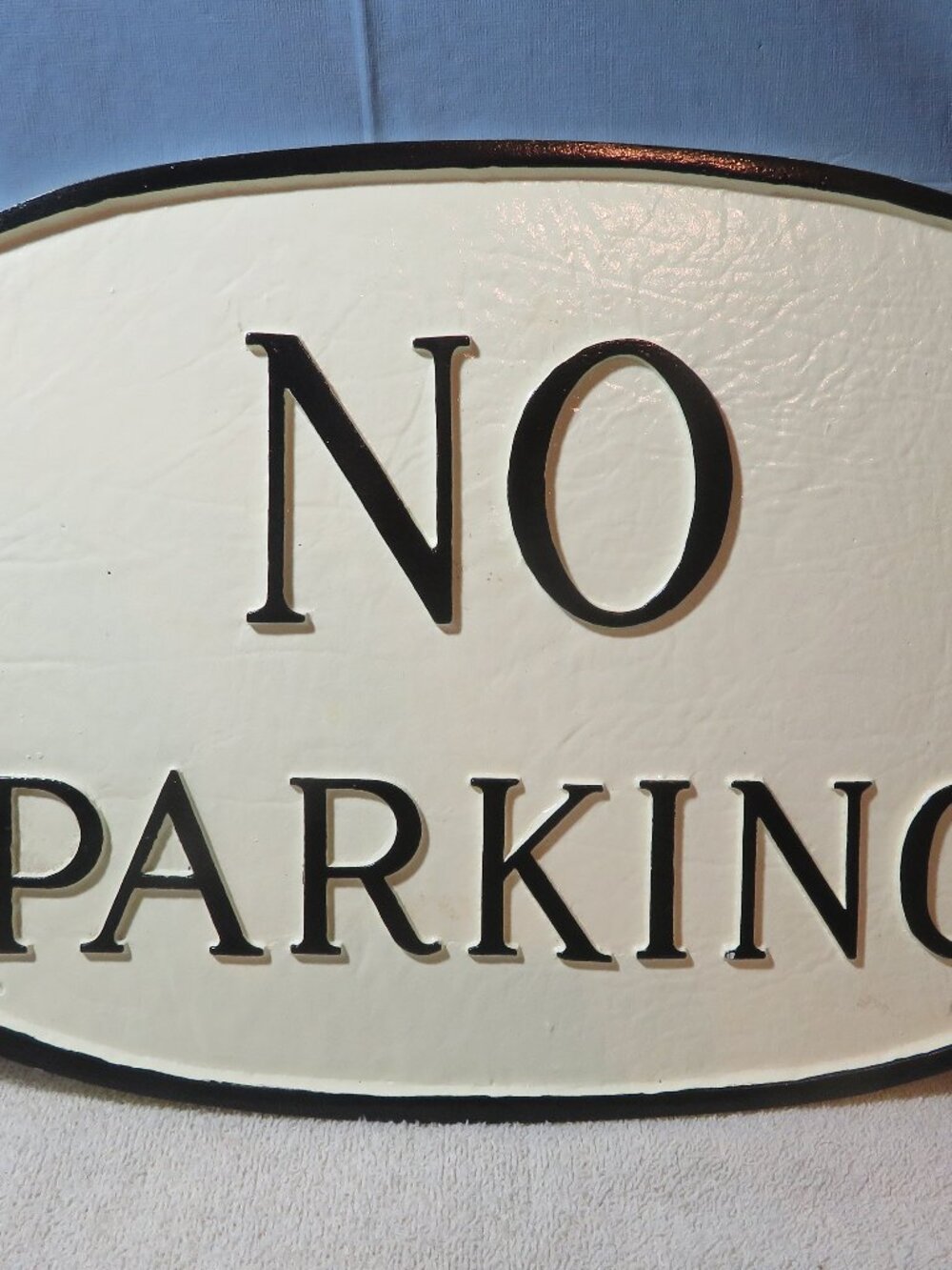 ALUMINUM NO PARKING SIGN
